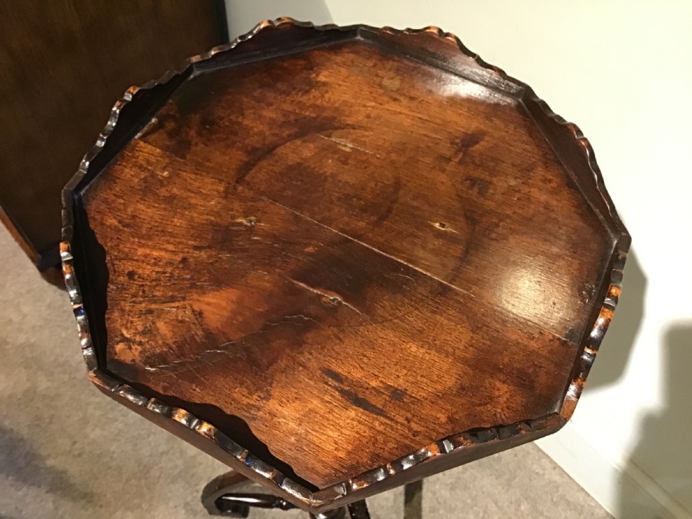 Antique walnut torchere View VIII