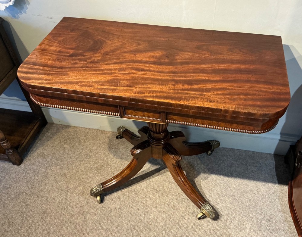 Antique mahogany tea table View V