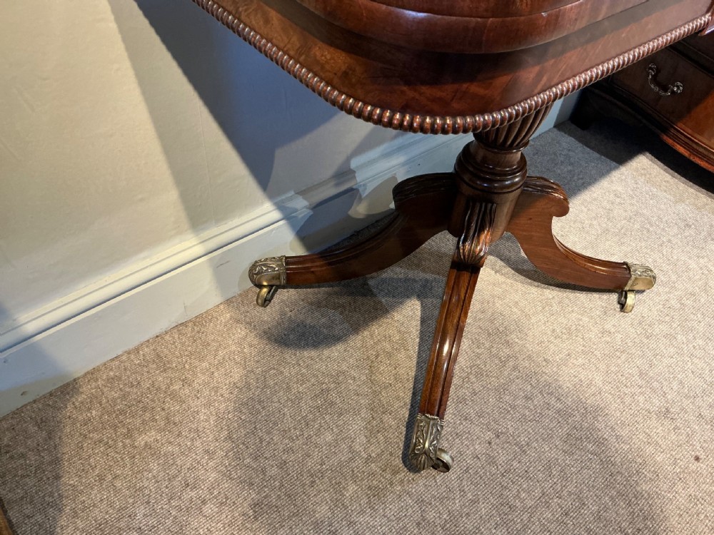 Antique mahogany tea table View IX