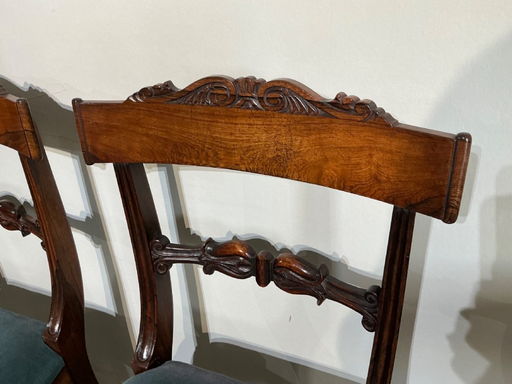Pair of antique rosewood chairs View II