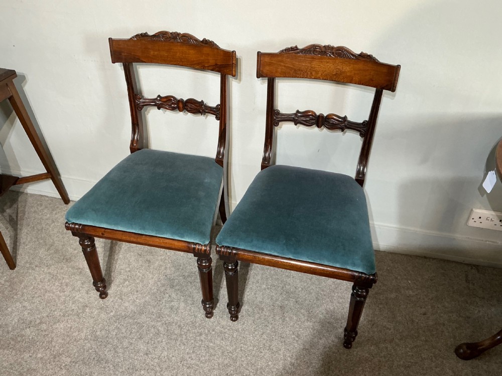 Pair of antique rosewood chairs View III