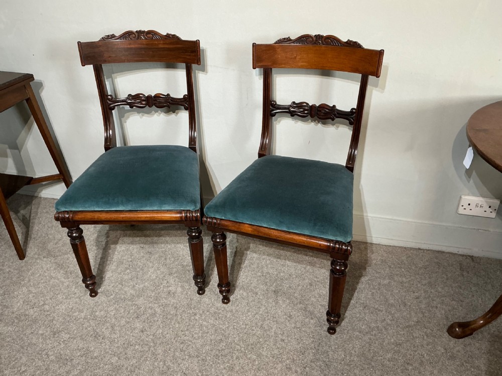 Pair of Rosewood sidechairs chairs View II