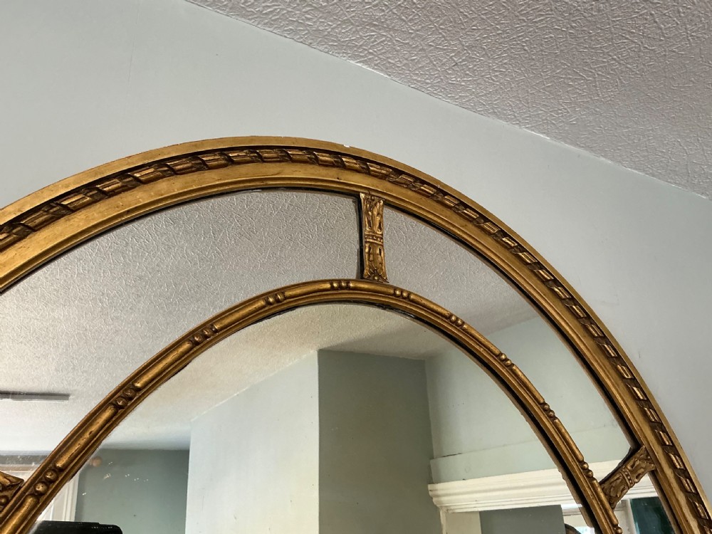 Edwardian oval gilt mirror View II