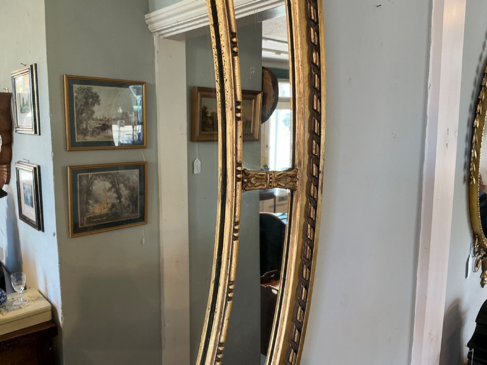 Edwardian oval gilt mirror View III