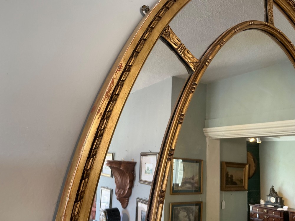 Edwardian oval gilt mirror View VI