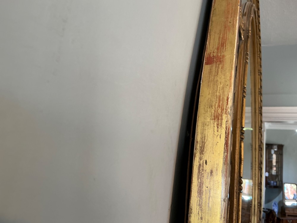 Edwardian oval gilt mirror View VII