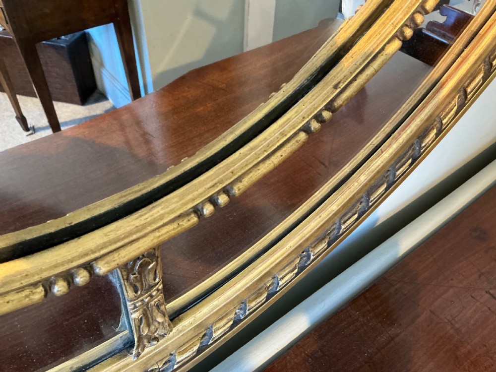 Edwardian oval gilt mirror View VIII