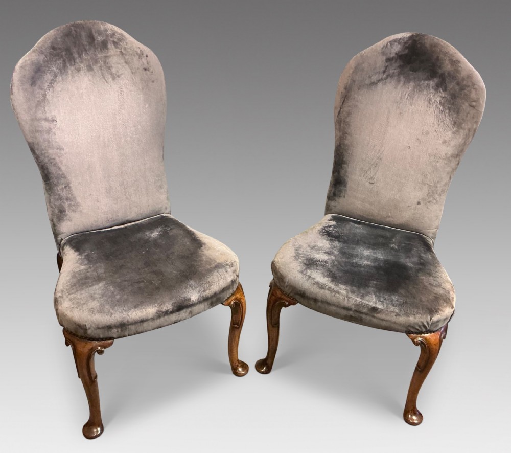 Pair of antique walnut chairs View III