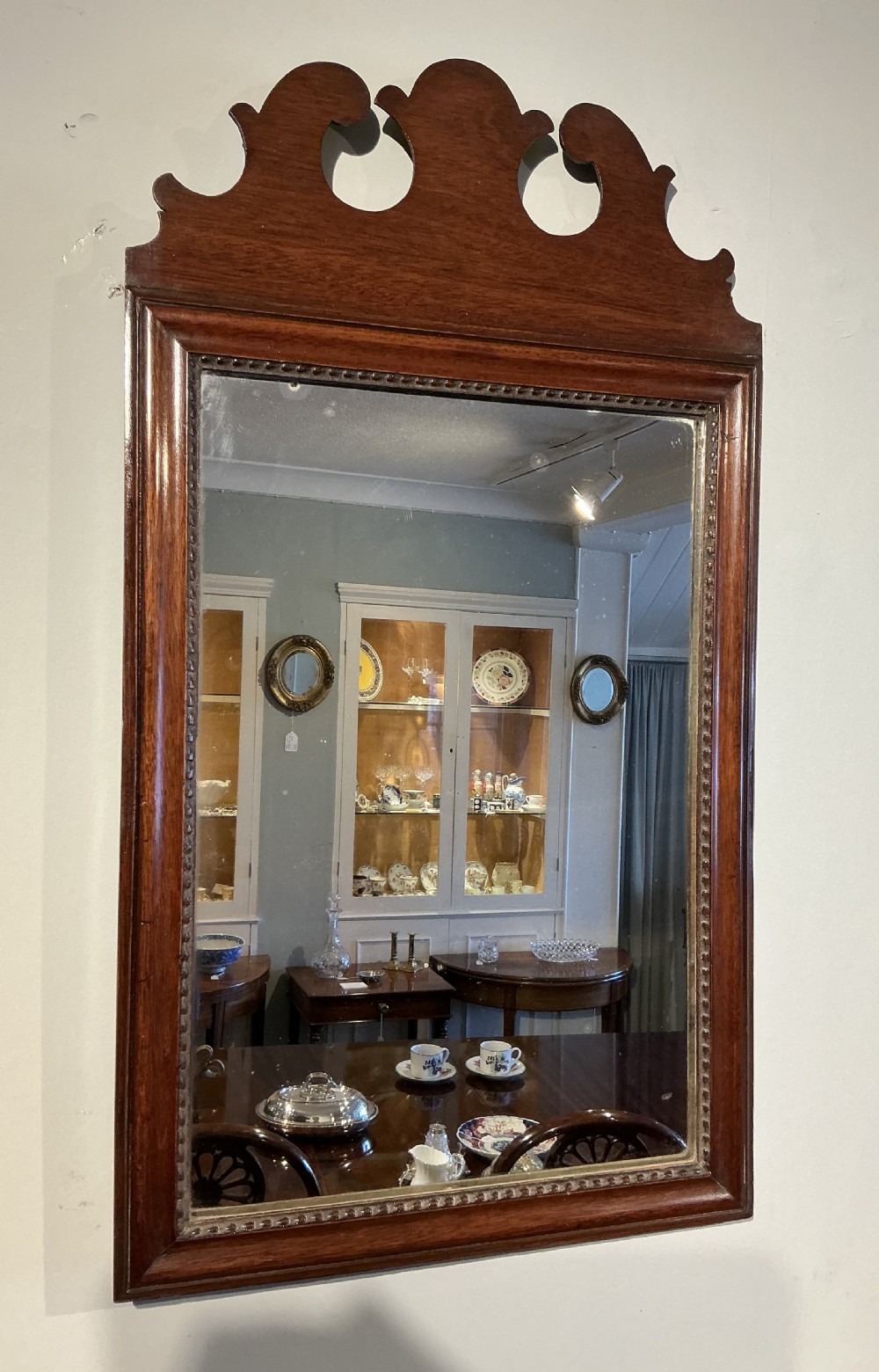 Antique mahogany mirror