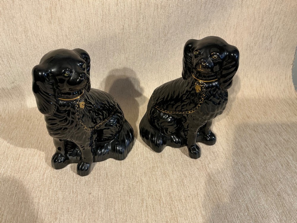 Pair of Staffordshire dogs.