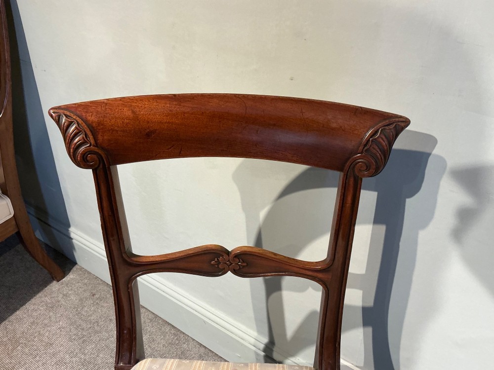 Set of six mahogany dining chairs View IV