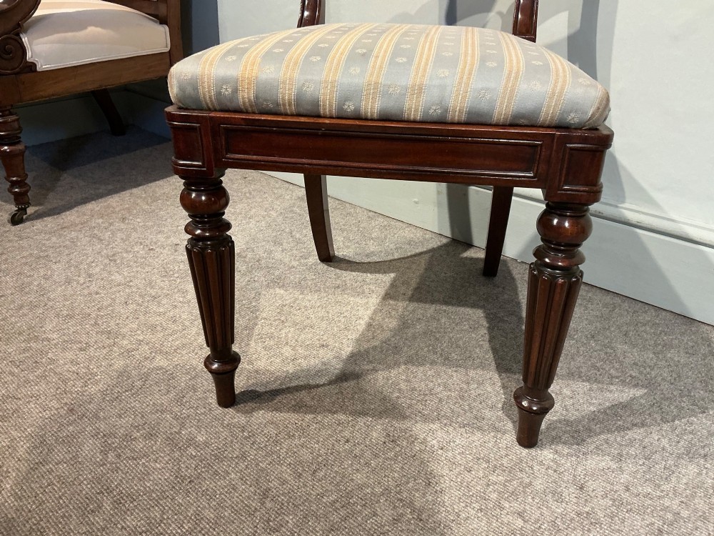 Set of six mahogany dining chairs View VI