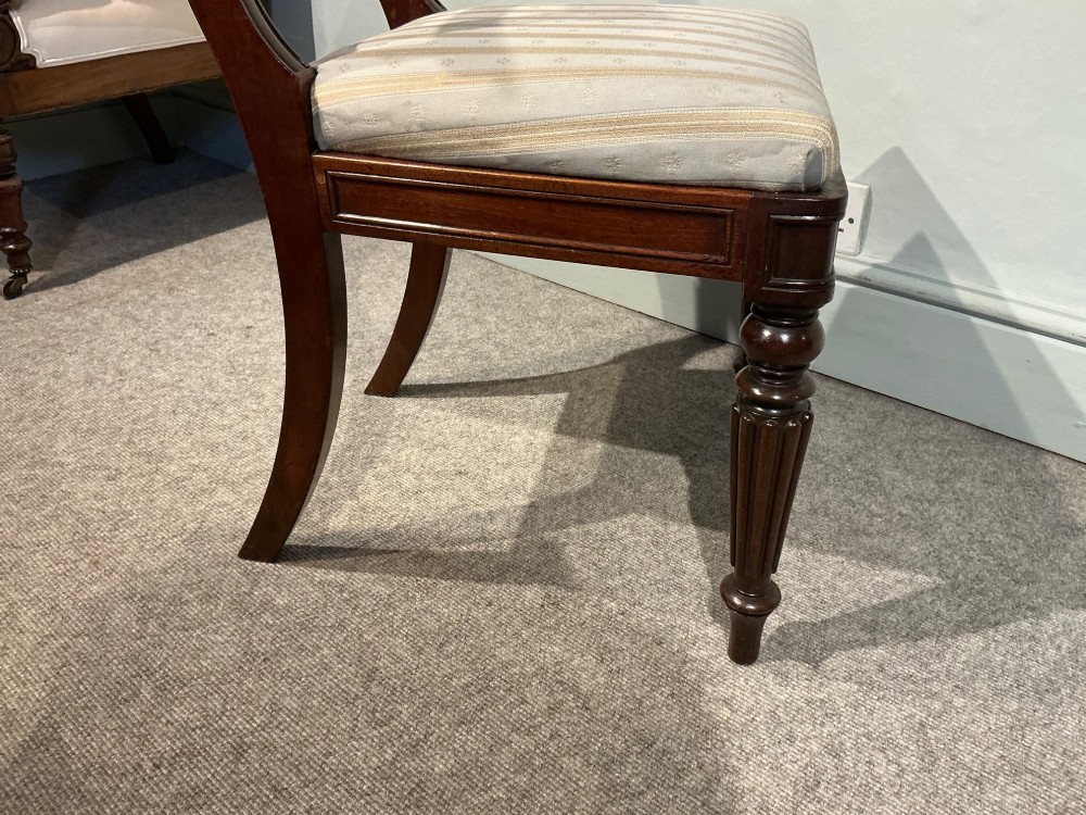 Set of six mahogany dining chairs View VII