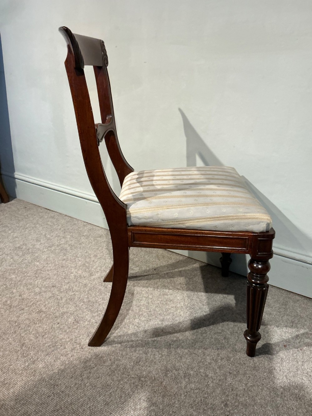 Set of six mahogany dining chairs View VIII