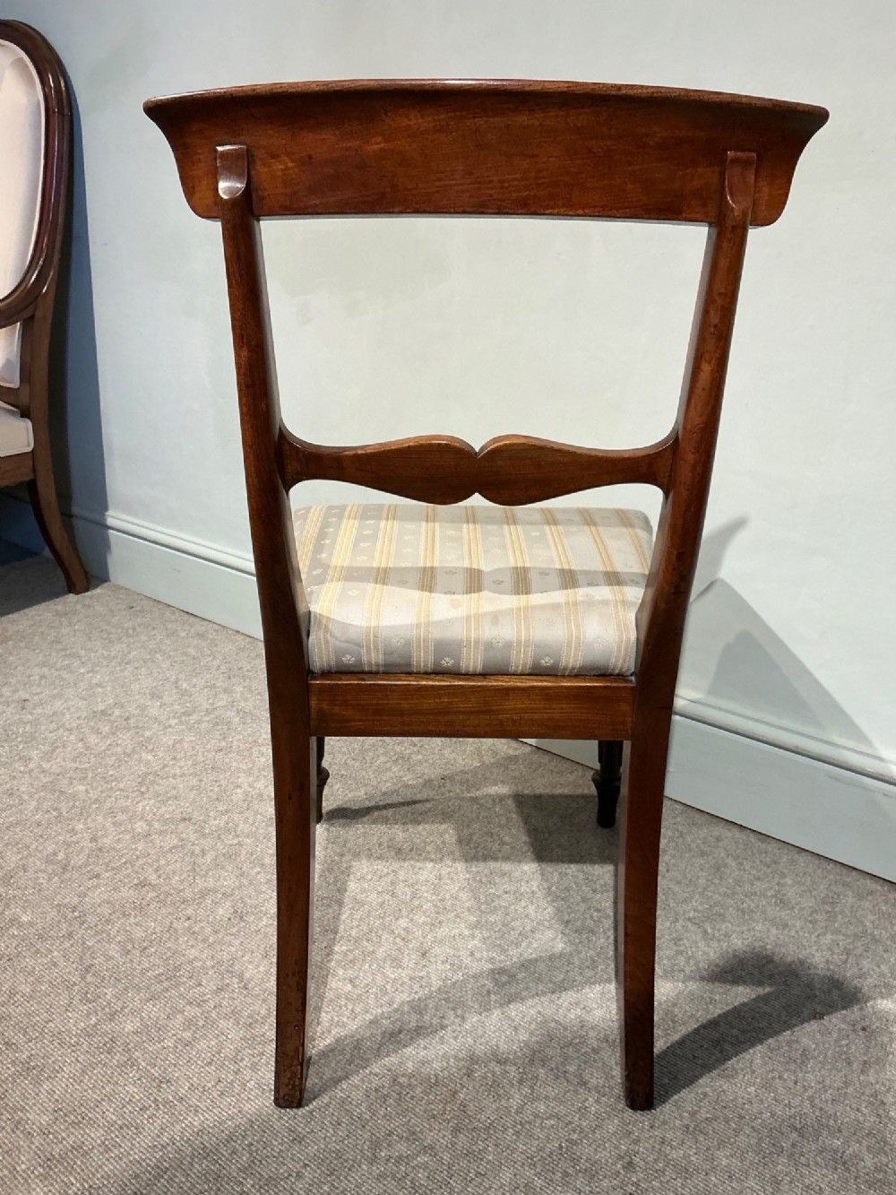 Set of six mahogany dining chairs View IX