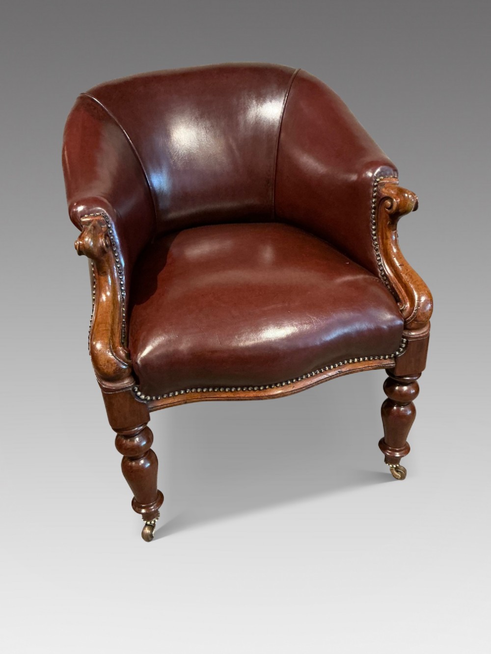 Victorian leather chair