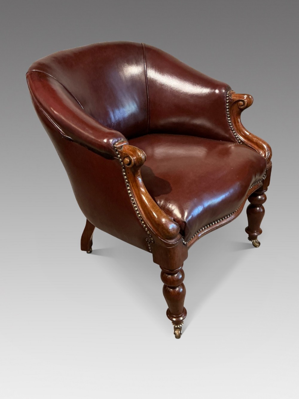Victorian leather chair View II