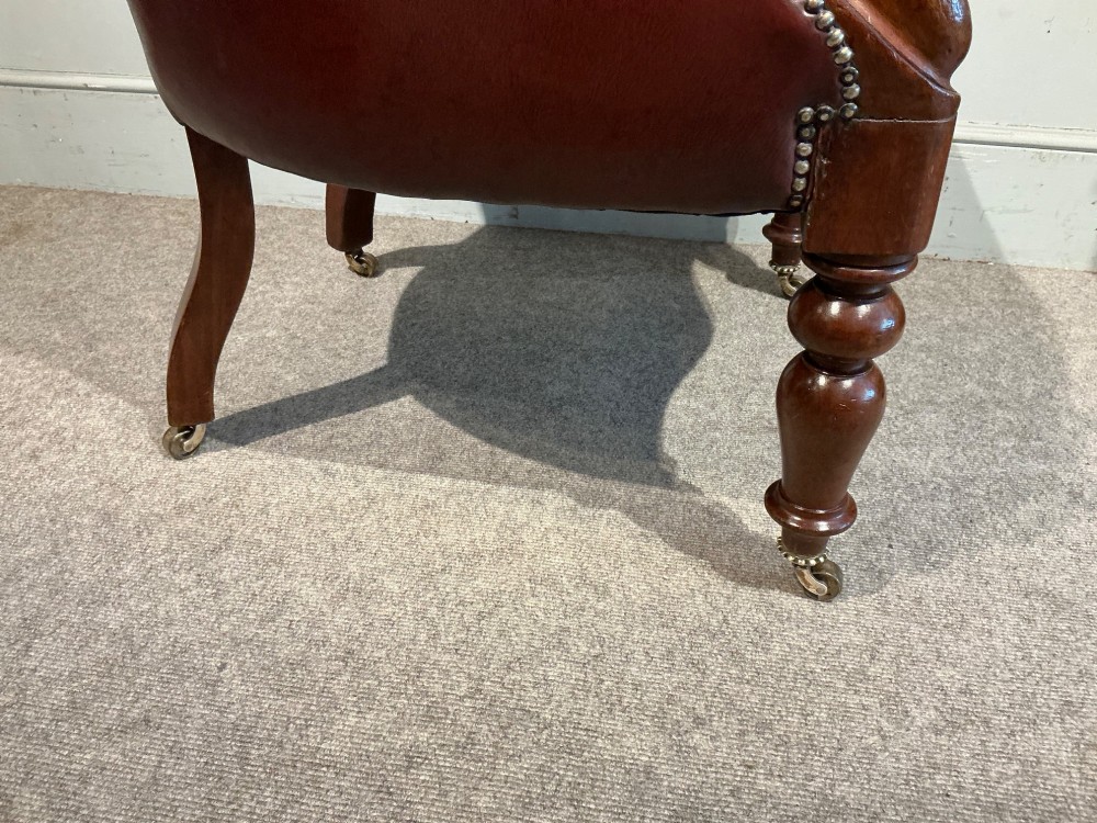 Victorian leather chair View V