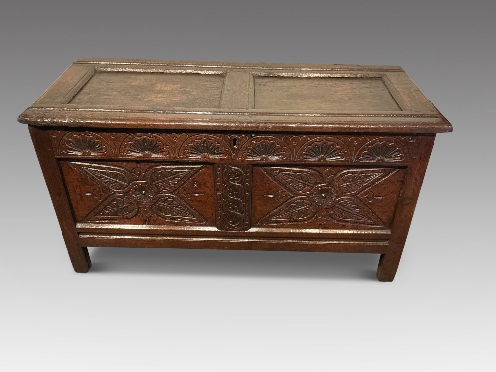 Antique oak coffer