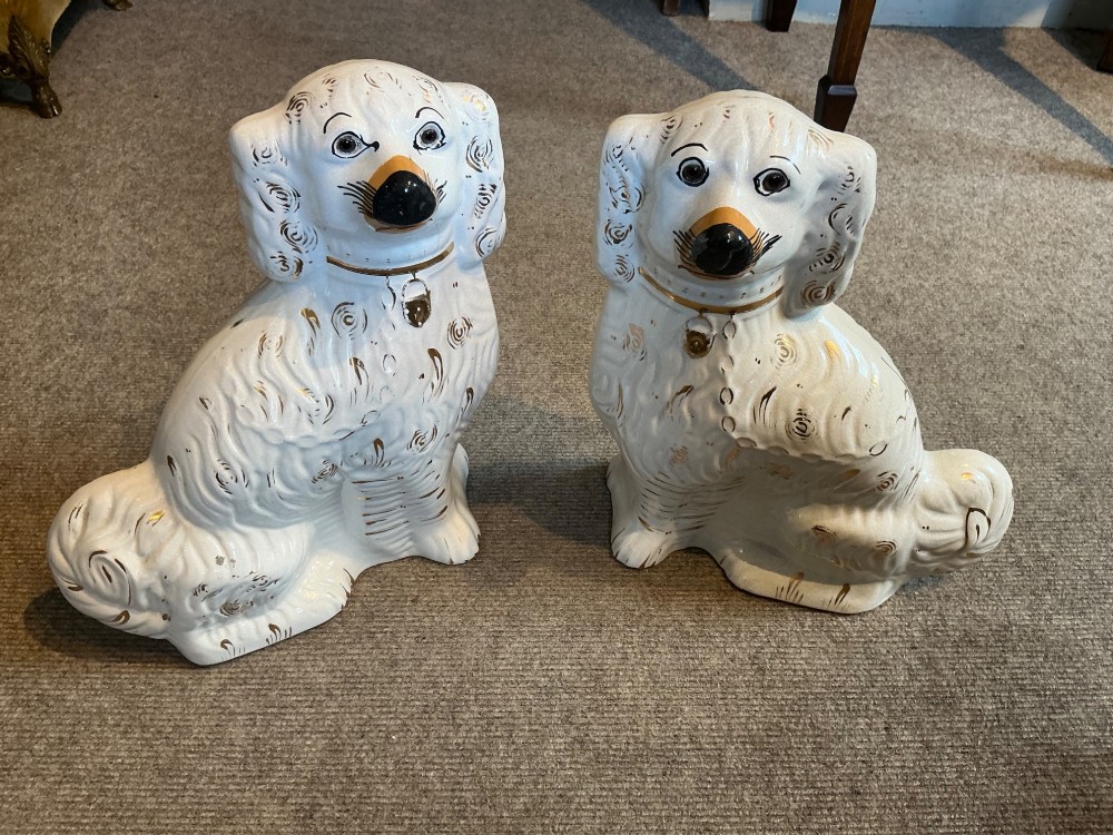 Pair of Staffordshire dogs