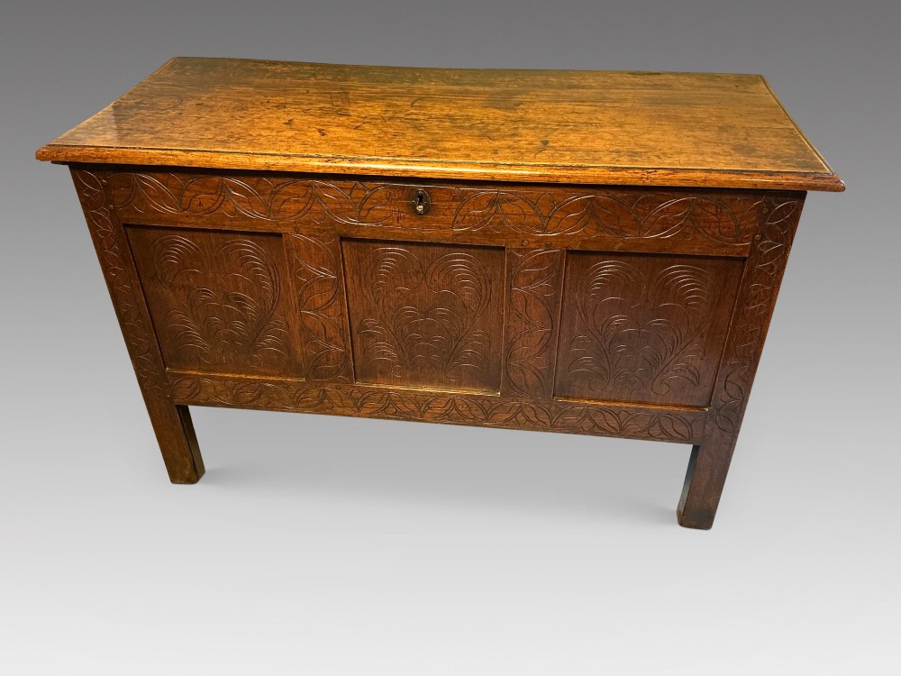 Antique oak coffer