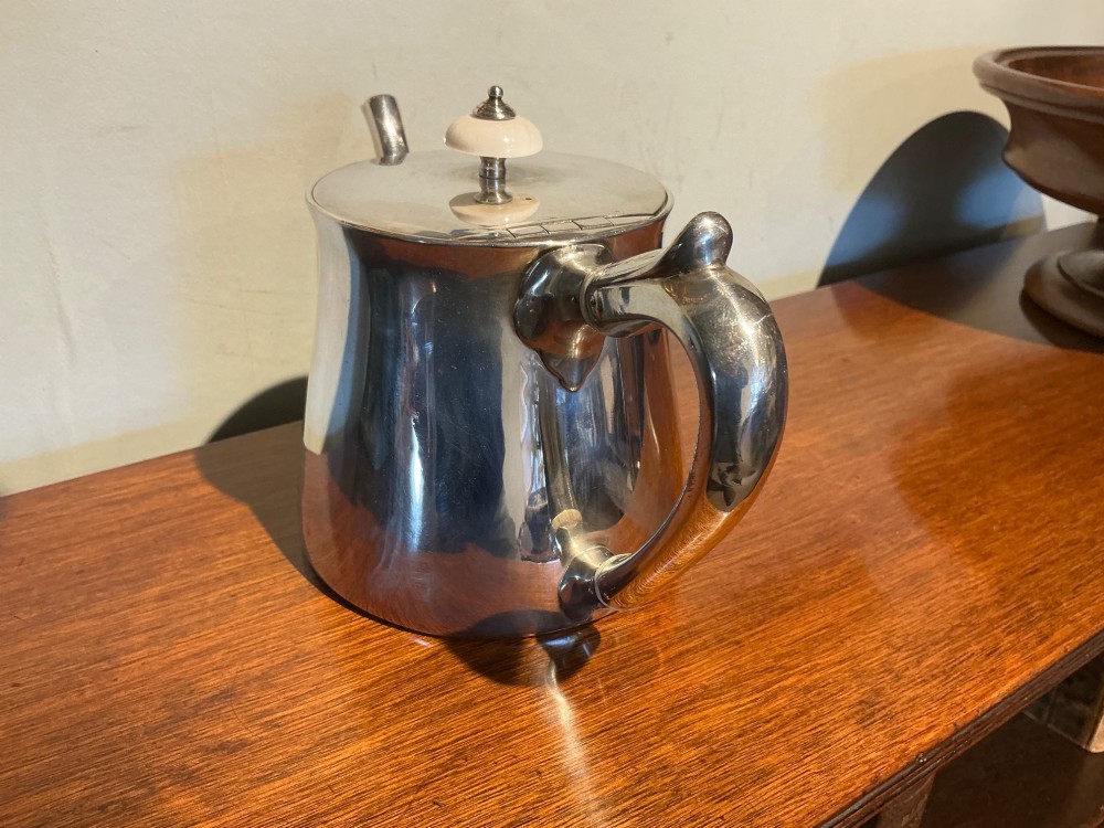 Robert Garrard sterling silver teapot. View IV