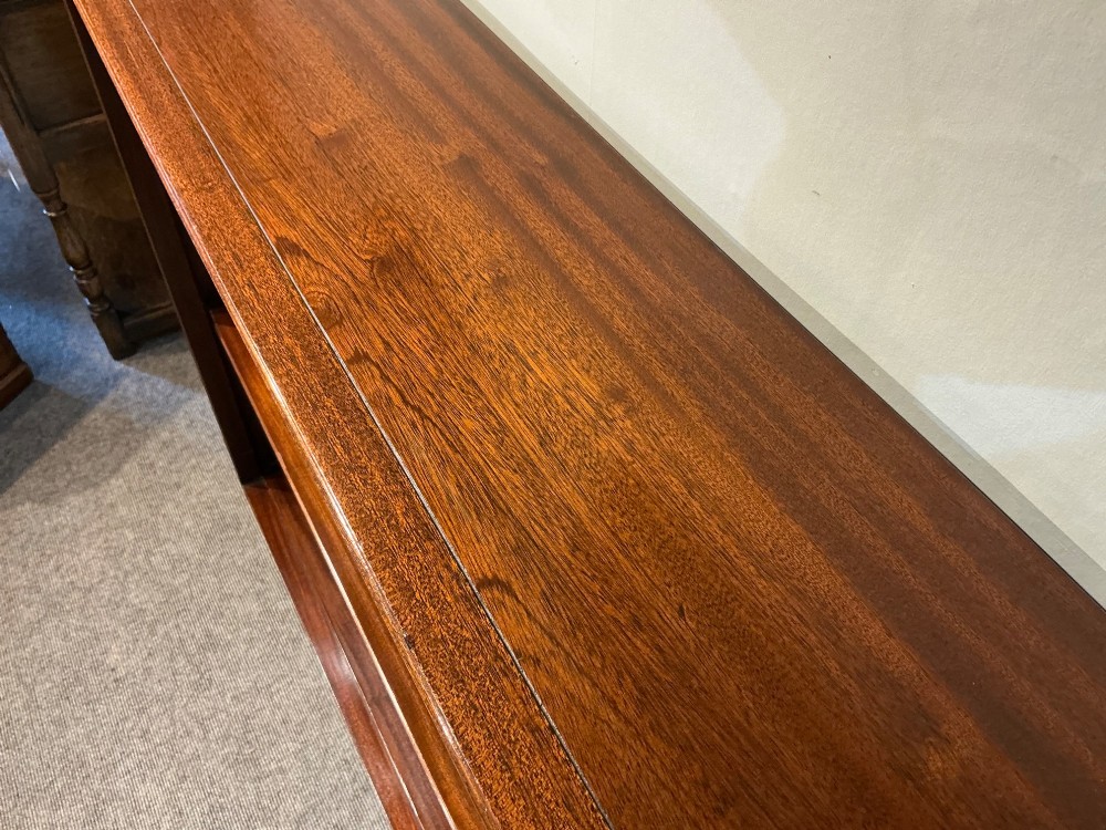 Mahogany open bookcase View V
