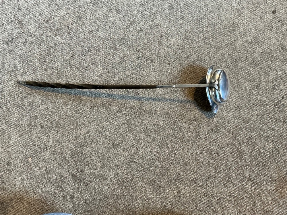 Geo III silver toddy ladle View V