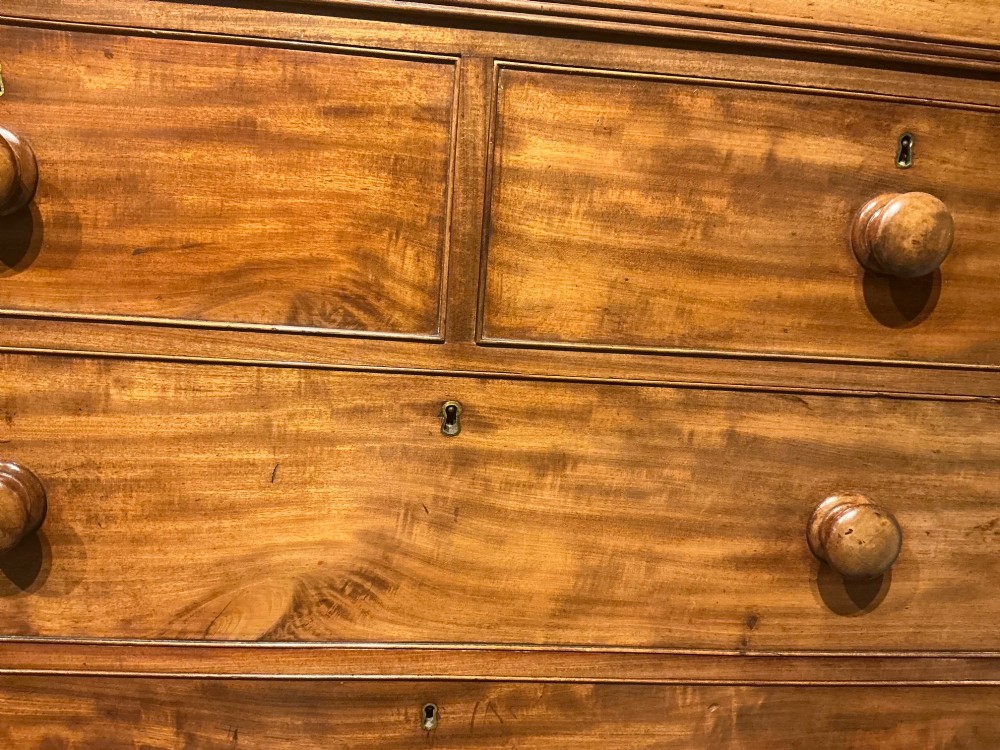 Antique mahogany linen press View VIII