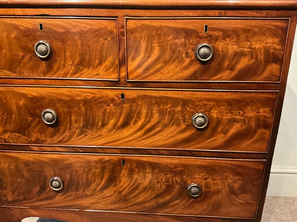 Small antique mahogany chest of drawers View IV