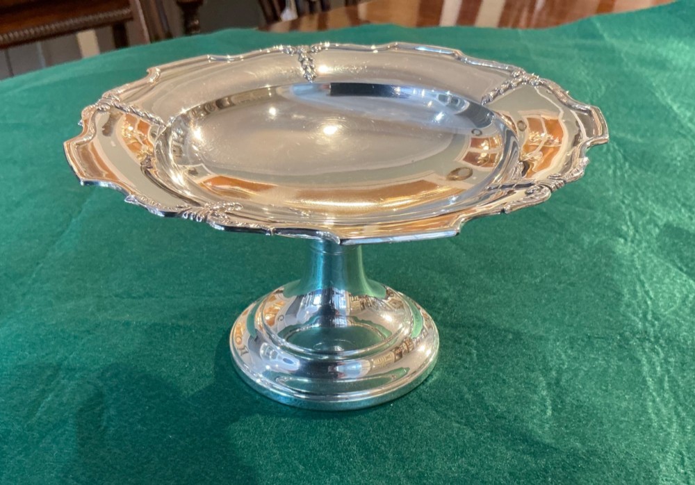 Antique silver tazza