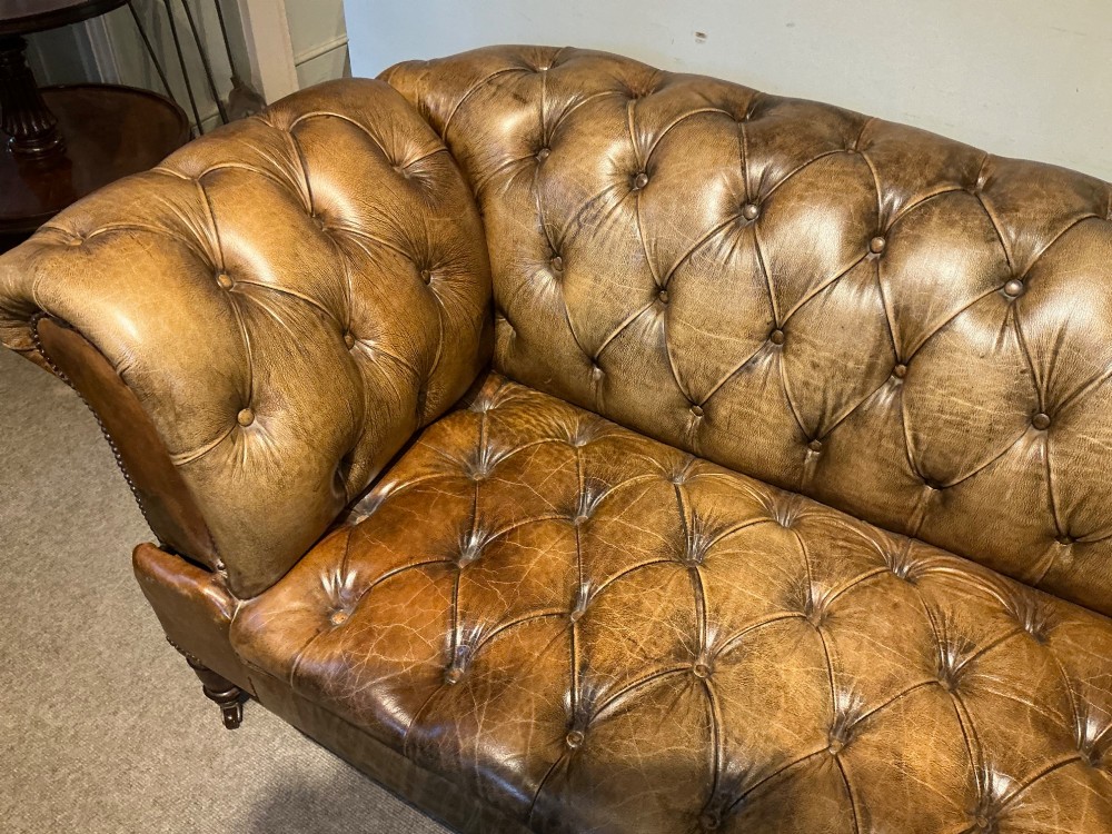 Victorian leather chesterfield View III