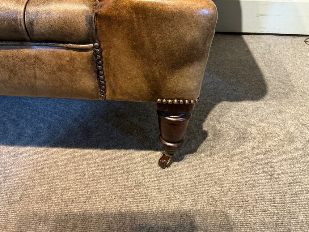 Victorian leather chesterfield View V
