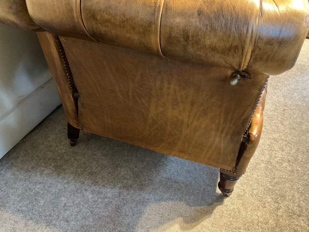 Victorian leather chesterfield View VII