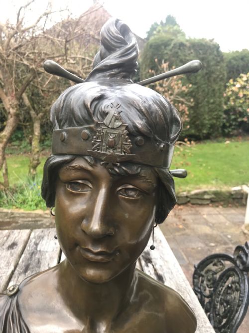 A GEORGES CHARLES COUDRAY BRONZE BAKIE SCULPTURE - ADDITIONAL PHOTO 5