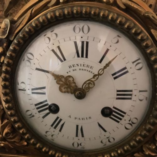 A MANTEL CLOCK BY DENIRE PARIS - ADDITIONAL PHOTO 2