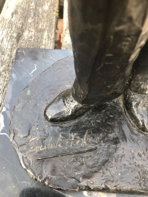 A BRONZE STATUE BY FERIDAH FRANCIS FORBES TAYLOR - ADDITIONAL PHOTO 1