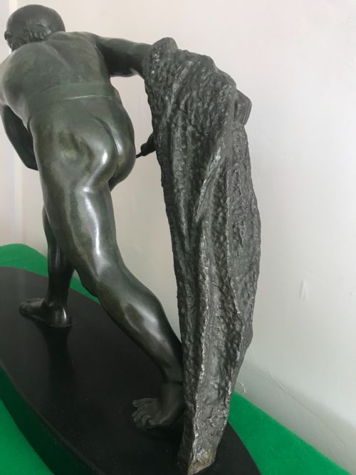 BRONZE SCULPTURE OF ROMAN GLADIATOR BY EDEN ANTONY PAUL NOEL - ADDITIONAL PHOTO 1