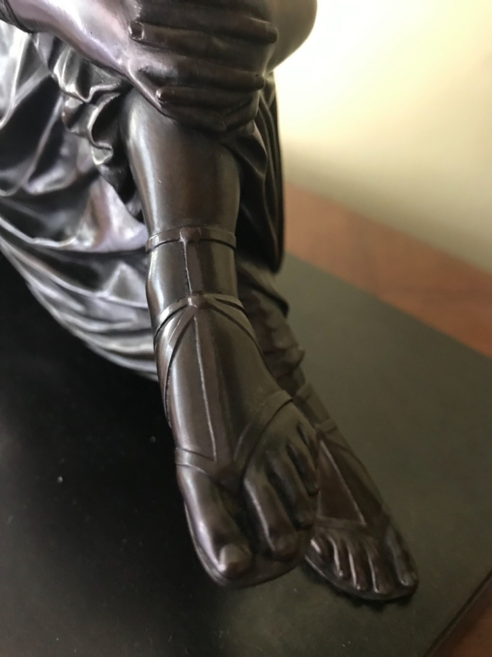 A 19th century bronze of seated Sappho by Jean-Jacques Pradier  View IX