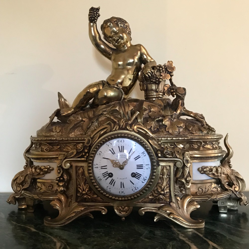 A mantel clock by DENIÉRE PARIS