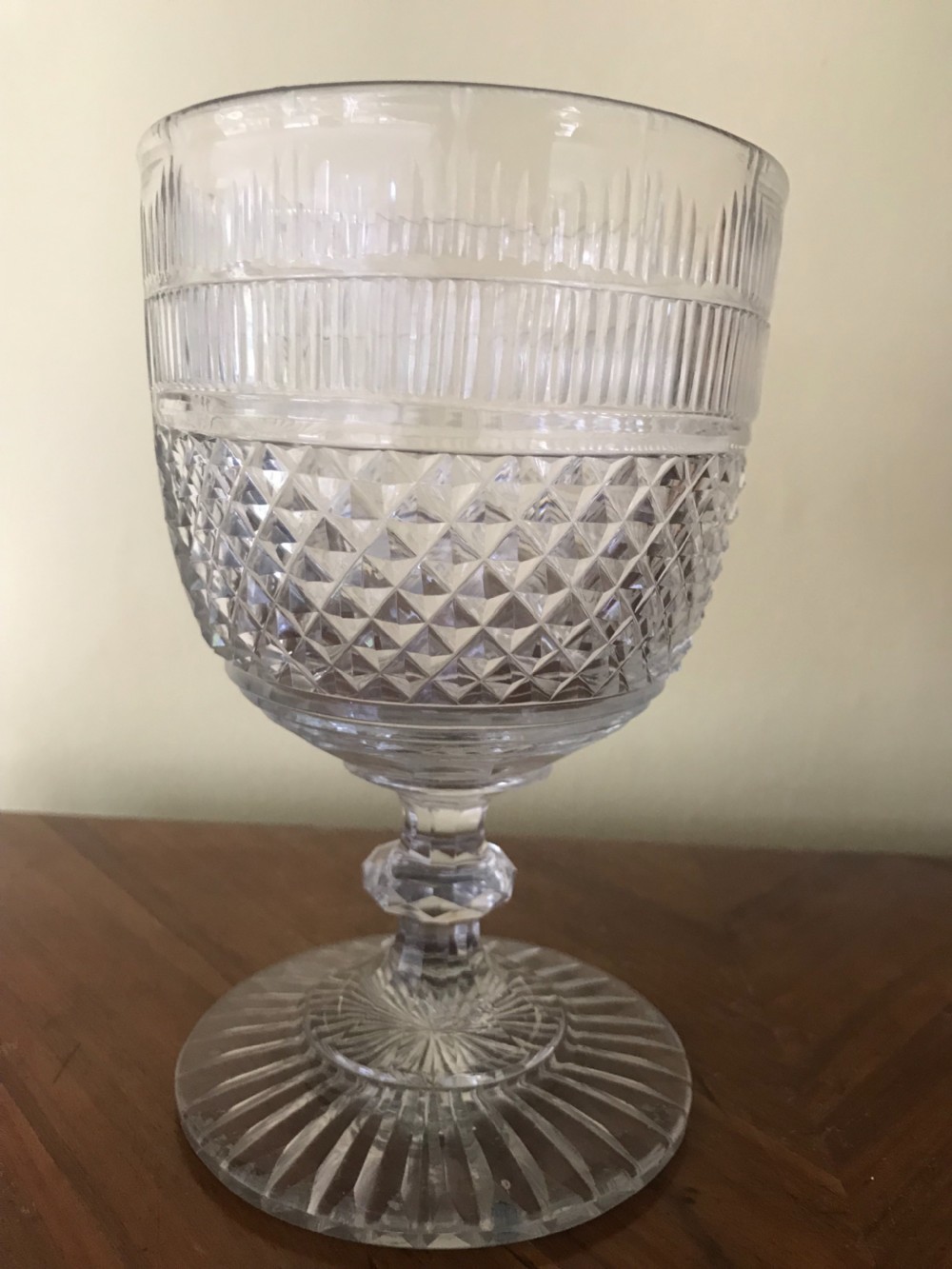 A large Georgian wine goblet View II