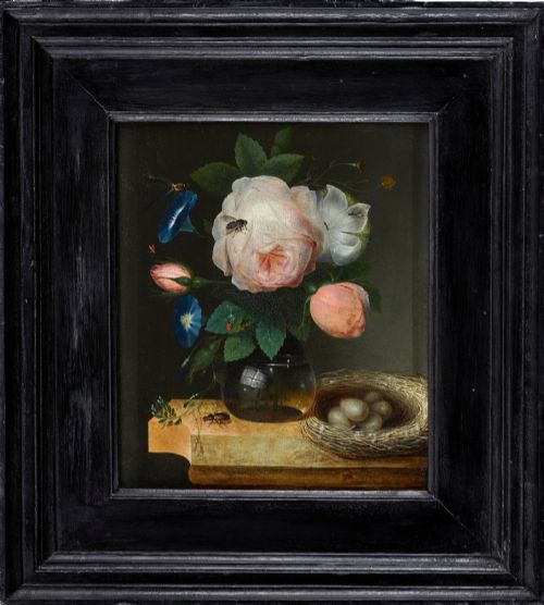 Gaspar Peeter Verbruggen Still Life of Roses in a Glass Vase