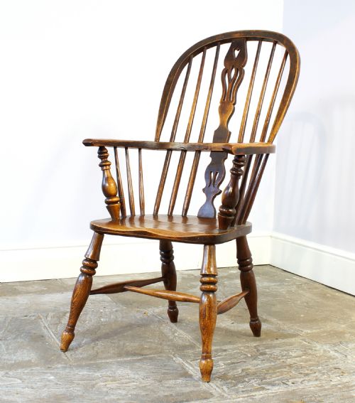 19th Century Ash Windsor Armchair