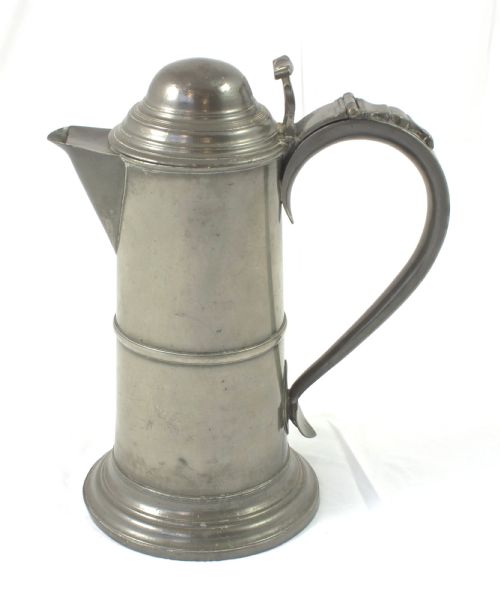 An Early 18th Century Pewter Flagon