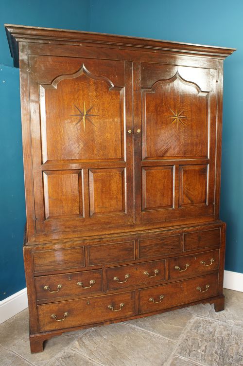 18th Century Welsh Oak Press Cupboard