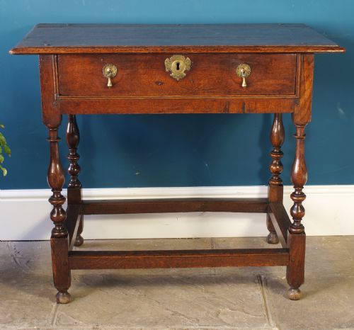 17th Century Oak Side Table.