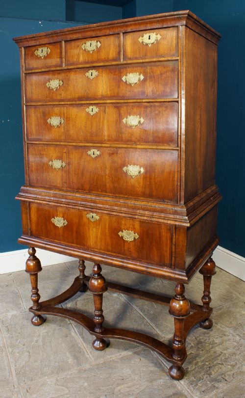 17th Century Walnut Chest on Stand.
