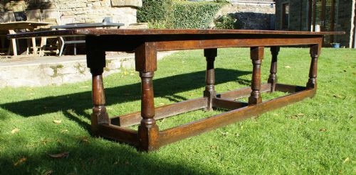 LARGE 17TH CENTURY OAK REFECTORY TABLEKITCHENDINING - ADDITIONAL PHOTO 6