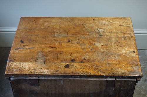 fig 1. Early 18th Century Walnut Close Stool.