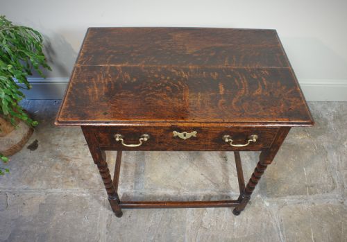 A Small 18th Century Oak Side Table.